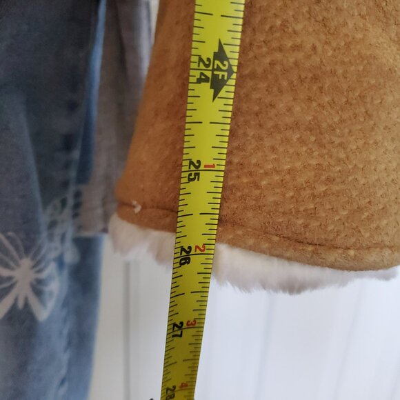 STEVE MADDEN Genuine Suede Leather Winter Coat Camel Color - Picture 16 of 16